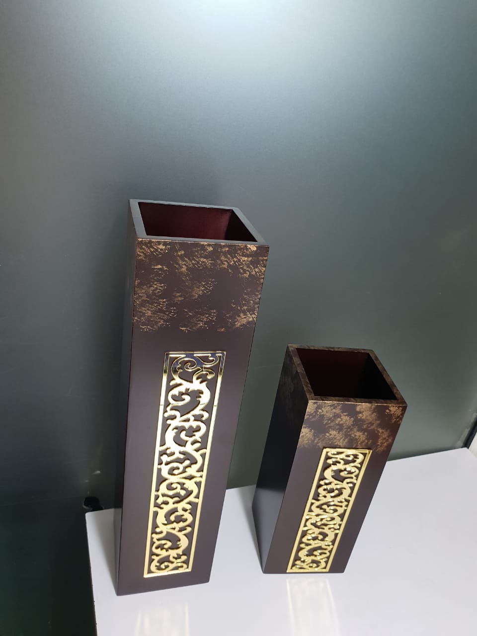 WOODEN VASE - SET OF 2 AVAILABLE ON 100% TRS